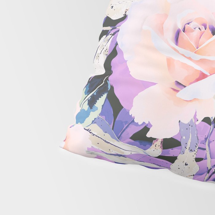 Modern Dark Vibrant Flowery D Pillow Sham Gallery Image 4