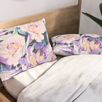 Modern Dark Vibrant Flowery D Pillow Sham Gallery Image 2