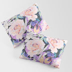 Modern Dark Vibrant Flowery D Pillow Sham Gallery Image 3