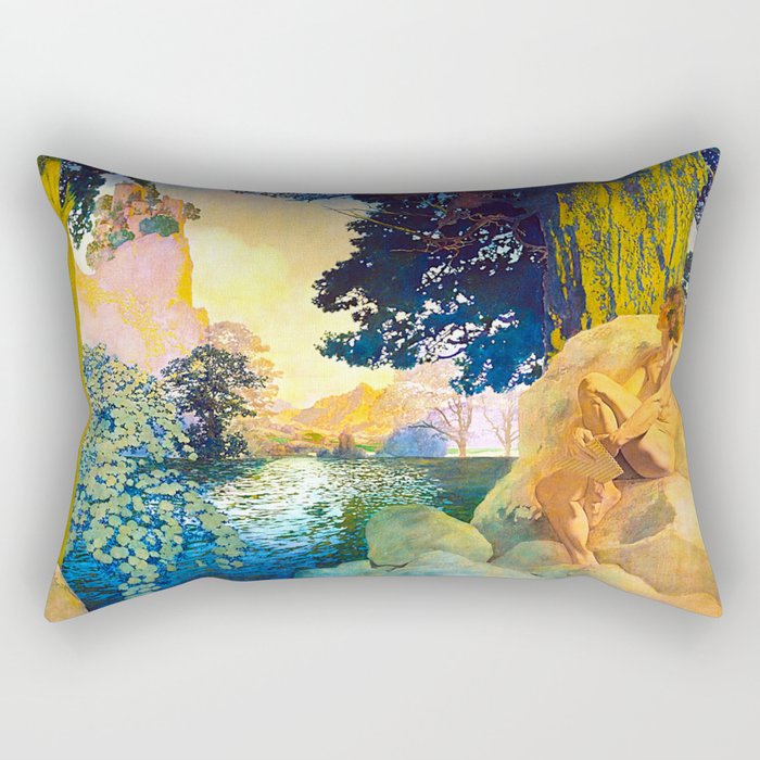 Maxfield Parrish Dream Castle Rectangular Pillow Gallery Image 1