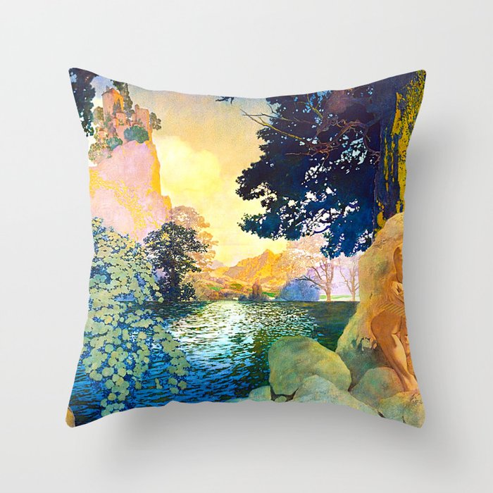 Maxfield Parrish Dream Castle Throw Pillow Gallery Image 6