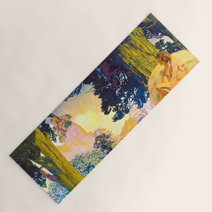 Maxfield Parrish Dream Castle Yoga Mat Gallery Image 1