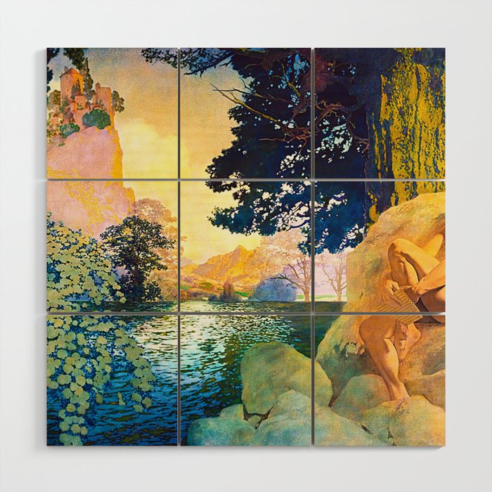 Maxfield Parrish Dream Castle Wood Wall Art Gallery Image 1