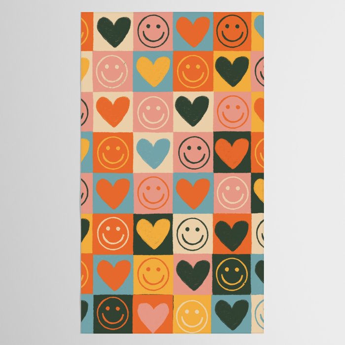 Happy love Tablecloth Gallery Image 2