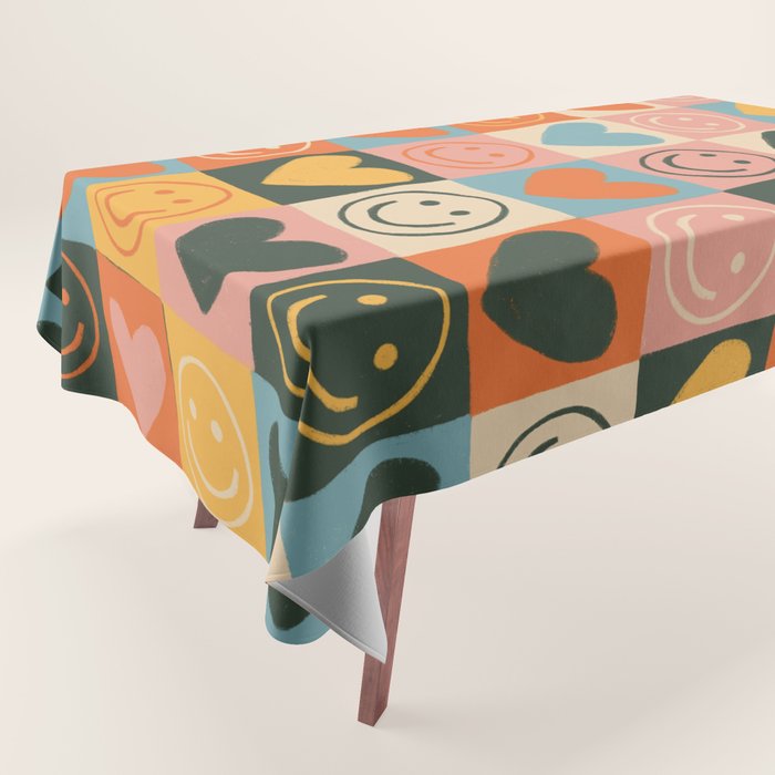Happy love Tablecloth Gallery Image 1