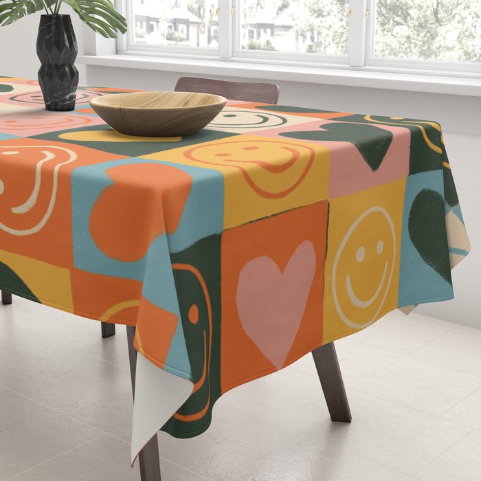 Happy love Tablecloth Gallery Image 3