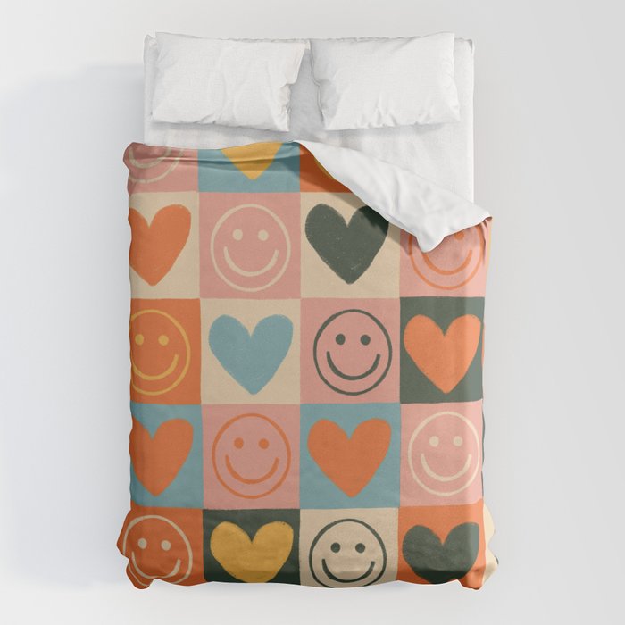Happy love Duvet Cover Gallery Image 1