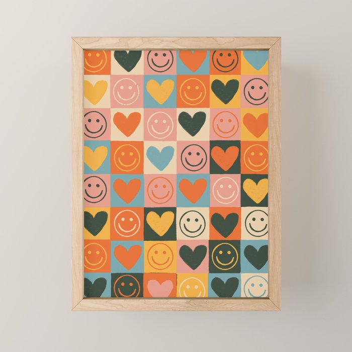 Happy love Mini Art Print Gallery Image 1