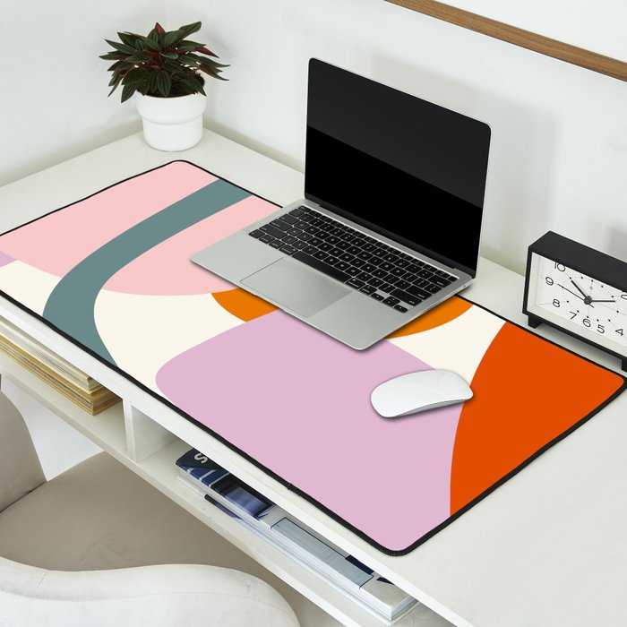 Rainbow Collage  Desk Mat Gallery Image 2