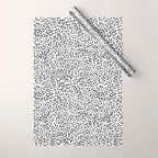 Nadia - Black and White, Animal Print, Dalmatian Spot, Spots, Dots, BW Wrapping Paper Gallery Image 1