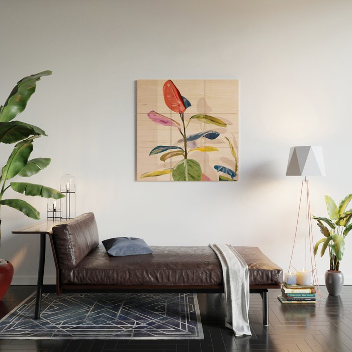 House Plant 6 Wood Wall Art Gallery Image 2