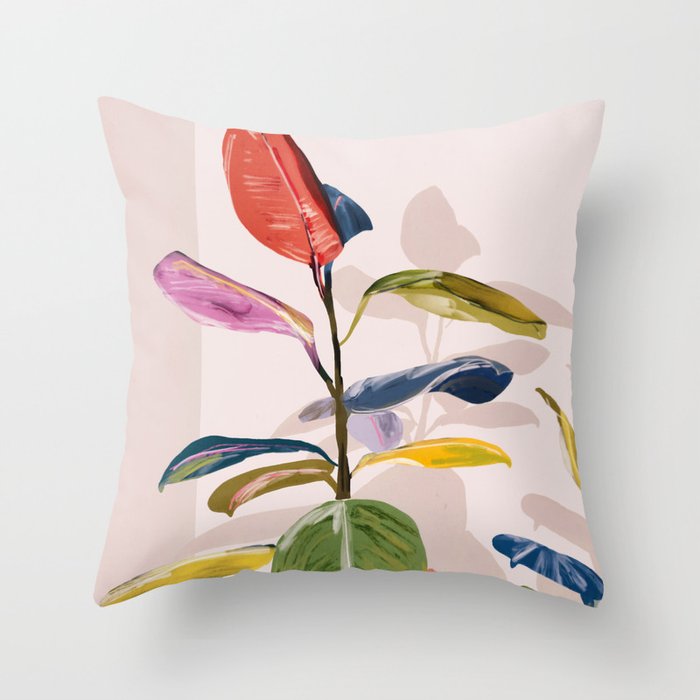 House Plant 6 Throw Pillow Gallery Image 1