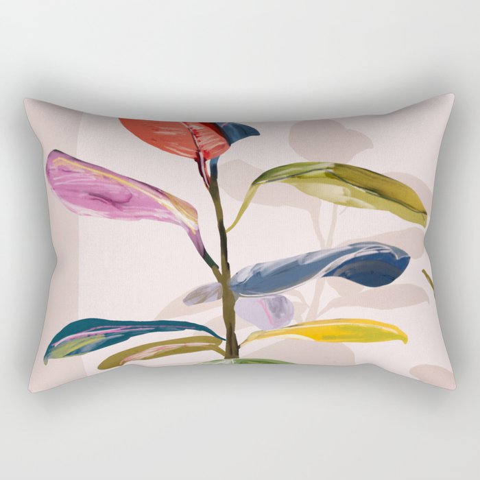 House Plant 6 Rectangular Pillow Gallery Image 1