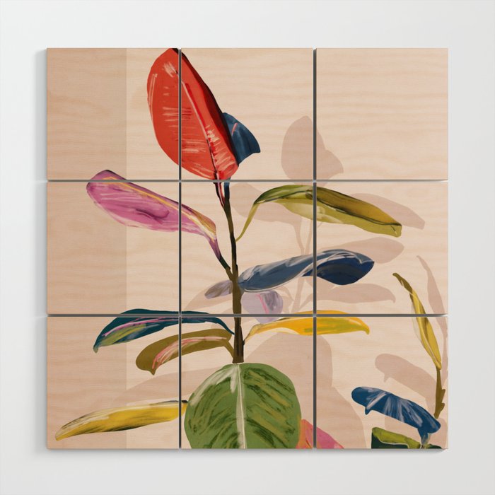 House Plant 6 Wood Wall Art Gallery Image 1