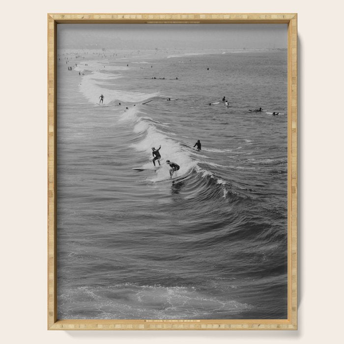 Surf Beach Photo Serving Tray Gallery Image 1