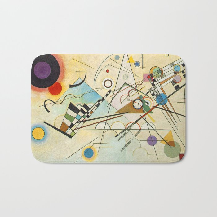 Wassily Kandinsky Composition 8 Bath Mat Gallery Image 1