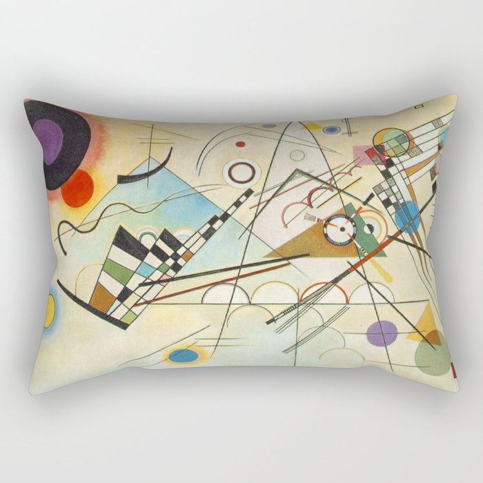 Wassily Kandinsky Composition 8 Rectangular Pillow Gallery Image 2