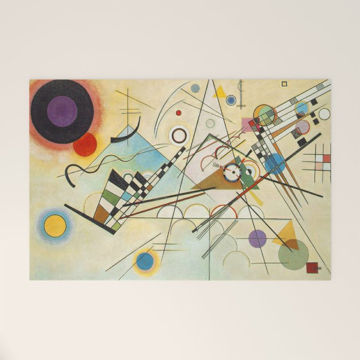 Wassily Kandinsky Composition 8 Welcome Mat Gallery Image 1