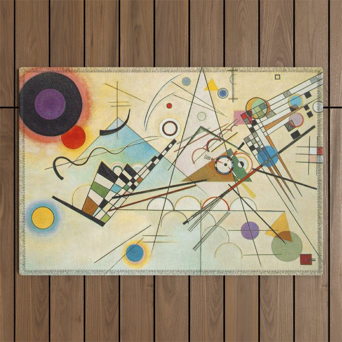 Wassily Kandinsky Composition 8 Outdoor Rug Gallery Image 1