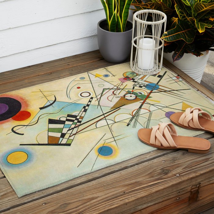 Wassily Kandinsky Composition 8 Outdoor Rug Gallery Image 2