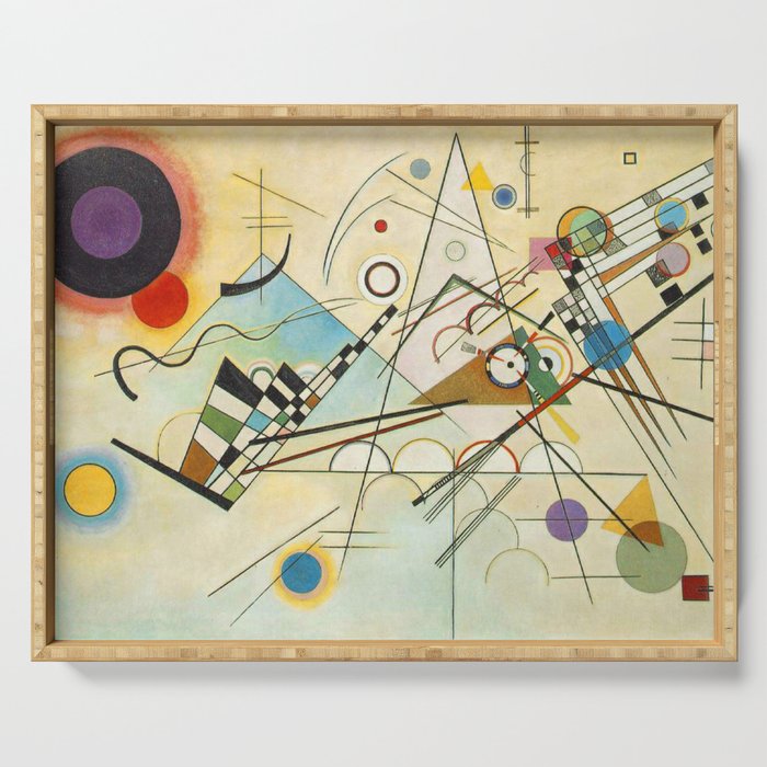 Wassily Kandinsky Composition 8 Serving Tray Gallery Image 1