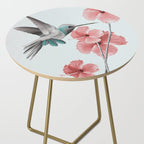 Hummingbird with Hibiscus Side Table Gallery Image 2