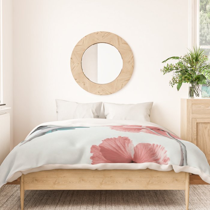 Hummingbird with Hibiscus Duvet Cover Gallery Image 3