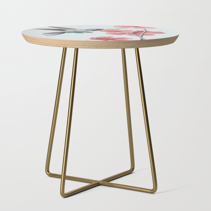 Hummingbird with Hibiscus Side Table Gallery Image 1
