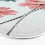 Hummingbird with Hibiscus Bath Mat Gallery Image 3