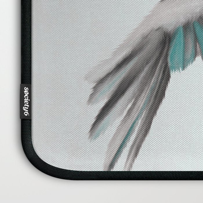 Hummingbird with Hibiscus Laptop Sleeve Gallery Image 3