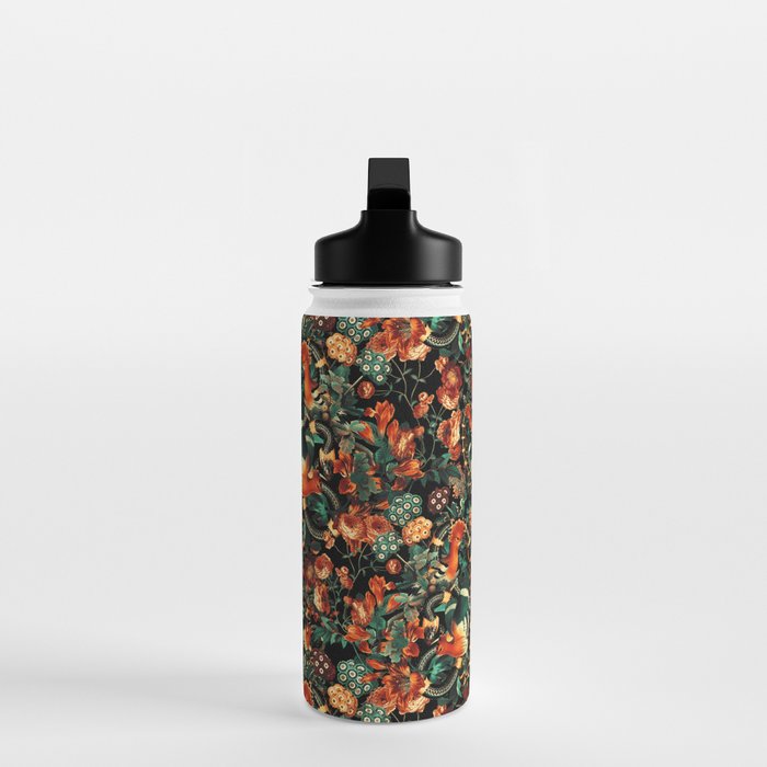 Birds and Snake Floral Pattern Water Bottle Gallery Image 3