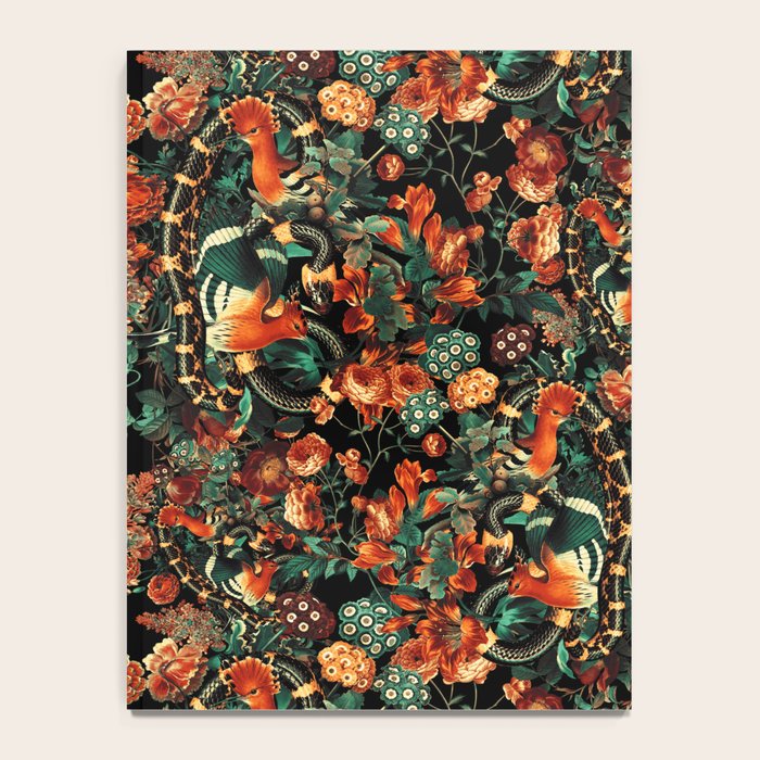 Birds and Snake Floral Pattern Notebook Gallery Image 4