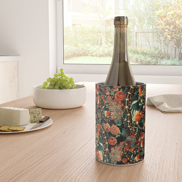 Birds and Snake Floral Pattern Wine Chiller Gallery Image 4