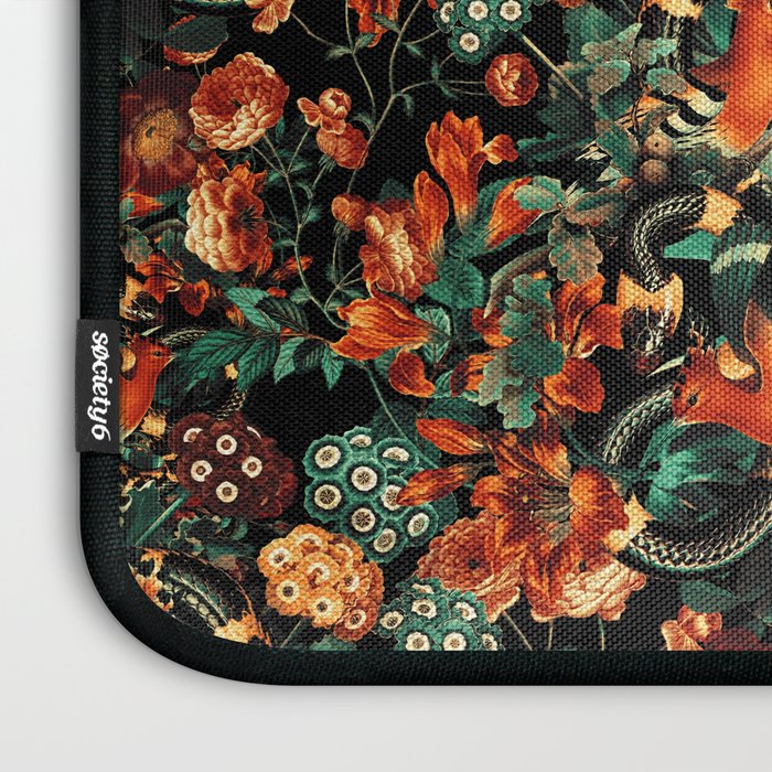 Birds and Snake Floral Pattern Laptop Sleeve Gallery Image 3