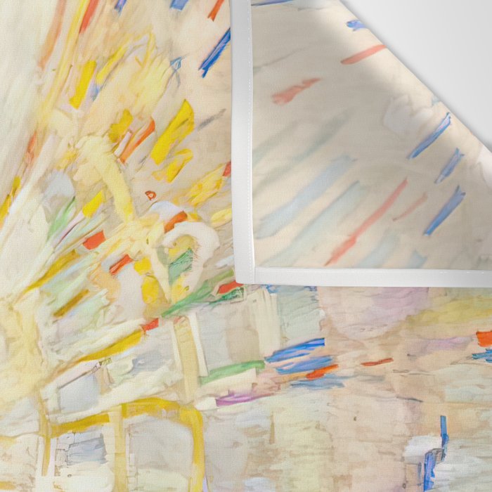 Edvard Munch the sun enhanced with artificial intelligence Wall Tapestry Gallery Image 3