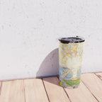 Edvard Munch the sun enhanced with artificial intelligence Travel Mug Gallery Image 4