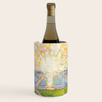 Edvard Munch the sun enhanced with artificial intelligence Wine Chiller Gallery Image 1