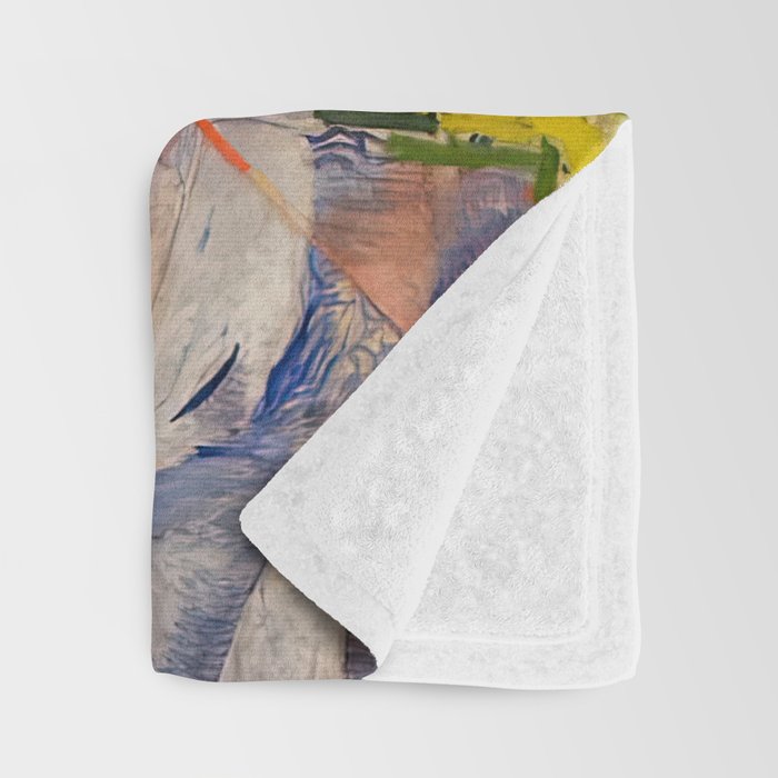 Edvard Munch the sun enhanced with artificial intelligence Throw Blanket Gallery Image 3