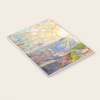 Edvard Munch the sun enhanced with artificial intelligence Notebook Gallery Image 3