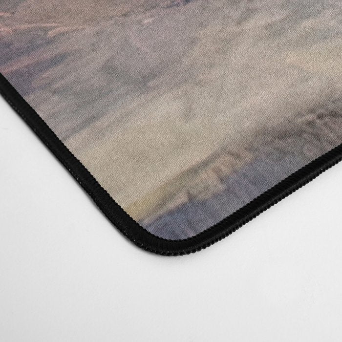 Edvard Munch the sun enhanced with artificial intelligence Desk Mat Gallery Image 4