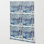 Hasui Kawase, Senzoku Pond In Snow - Vintage Japanese Woodblock Print Art Wallpaper Gallery Image 2