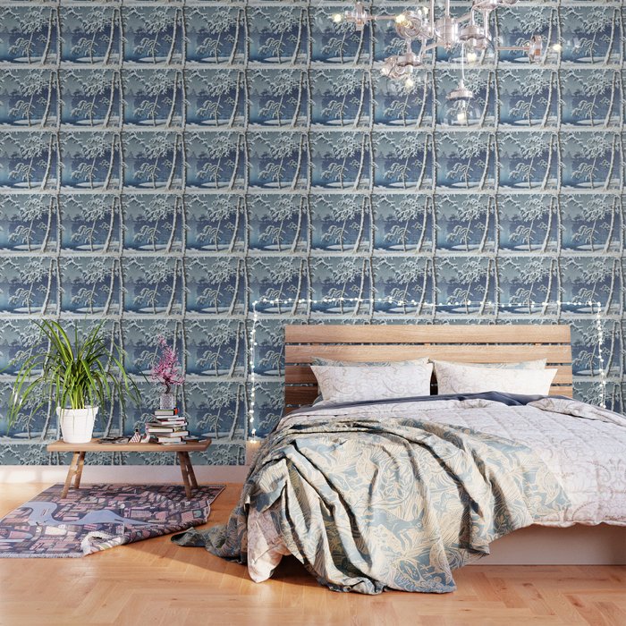 Hasui Kawase, Senzoku Pond In Snow - Vintage Japanese Woodblock Print Art Wallpaper Gallery Image 1