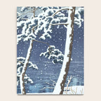 Hasui Kawase, Senzoku Pond In Snow - Vintage Japanese Woodblock Print Art Notebook Gallery Image 4