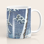 Hasui Kawase, Senzoku Pond In Snow - Vintage Japanese Woodblock Print Art Coffee Mug Gallery Image 1