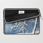 Hasui Kawase, Senzoku Pond In Snow - Vintage Japanese Woodblock Print Art Laptop Sleeve Gallery Image 2