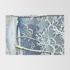 Hasui Kawase, Senzoku Pond In Snow - Vintage Japanese Woodblock Print Art Rug Gallery Image 2