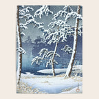 Hasui Kawase, Senzoku Pond In Snow - Vintage Japanese Woodblock Print Art Poster Gallery Image 4