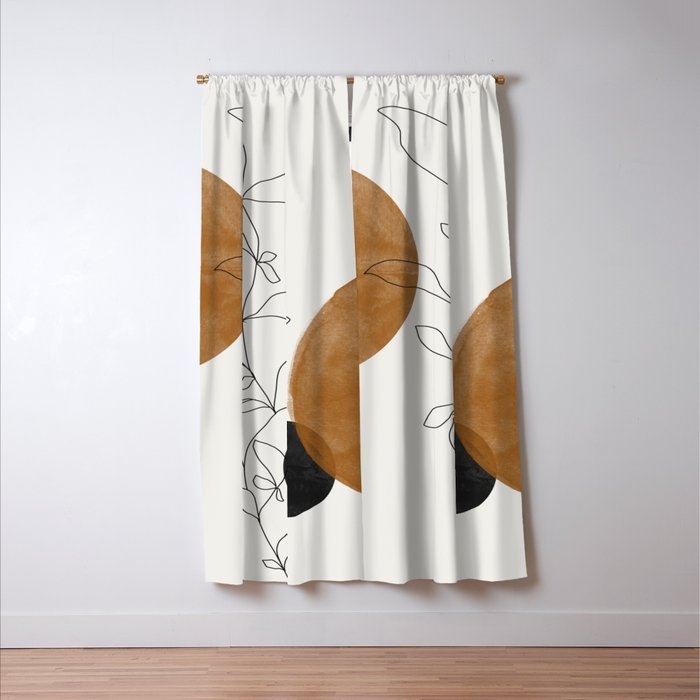 Abstract Plant Window Curtain Gallery Image 3