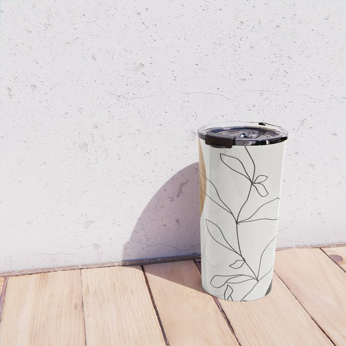 Abstract Plant Travel Mug Gallery Image 4