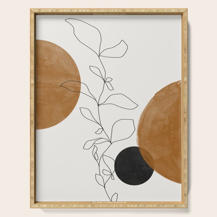 Abstract Plant Serving Tray Gallery Image 1